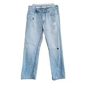 Gongshow Size 32 Ripped  Mens Jeans Beauty Fit Straight Leg Hockey Apparel